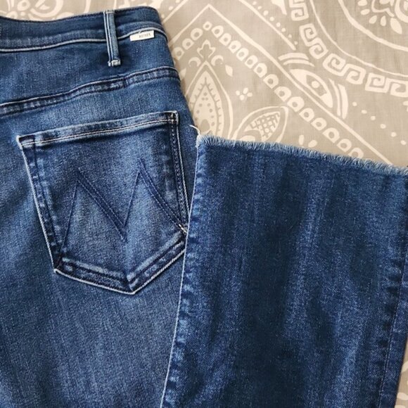 Mother Jeans The Hustler Flood Fray $268 Size 28 EXCELLENT CONDITION - Picture 4 of 10